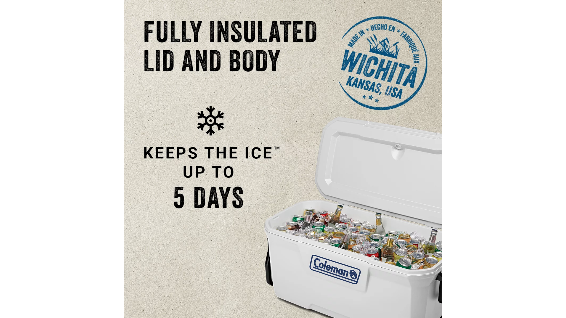 Хладилна кутия Coleman 100 qt Xtreme Marine Cooler Wheeled - Image 2